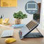 Stojan pod notebook Leitz Cosy Ergo zamatový sivý