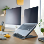 Stojan pod notebook Leitz Cosy Ergo zamatový sivý