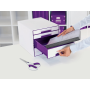 Zásuvkový box Leitz WOW s 5 zásuvkami purpurový